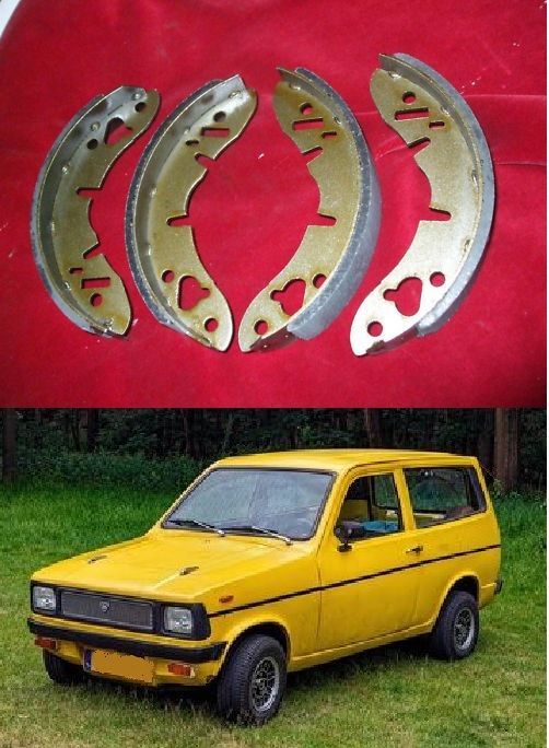 REAR BRAKE SHOES SET (Reliant Kitten & Fox) (1975- 90)   